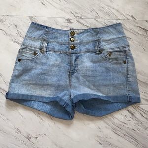 Medium Rise Jean Shorts